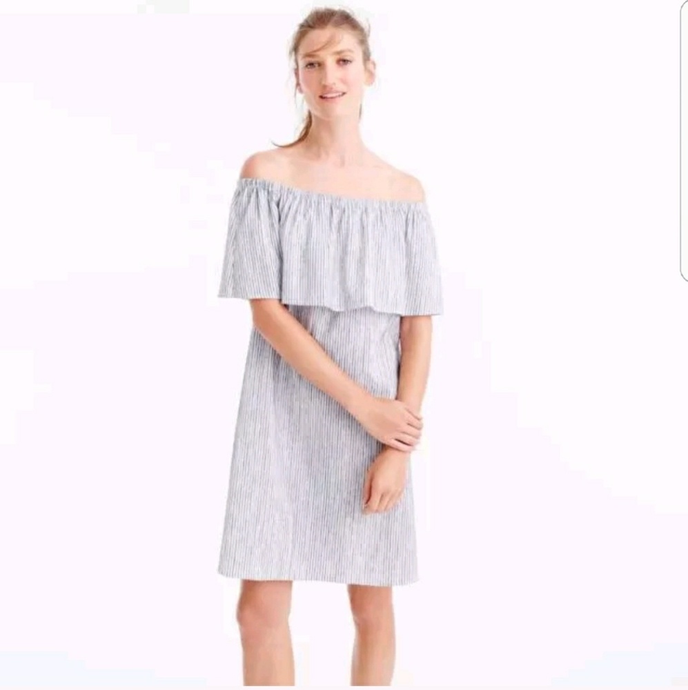 NWOT J. Crew Off Shoulder Dress
